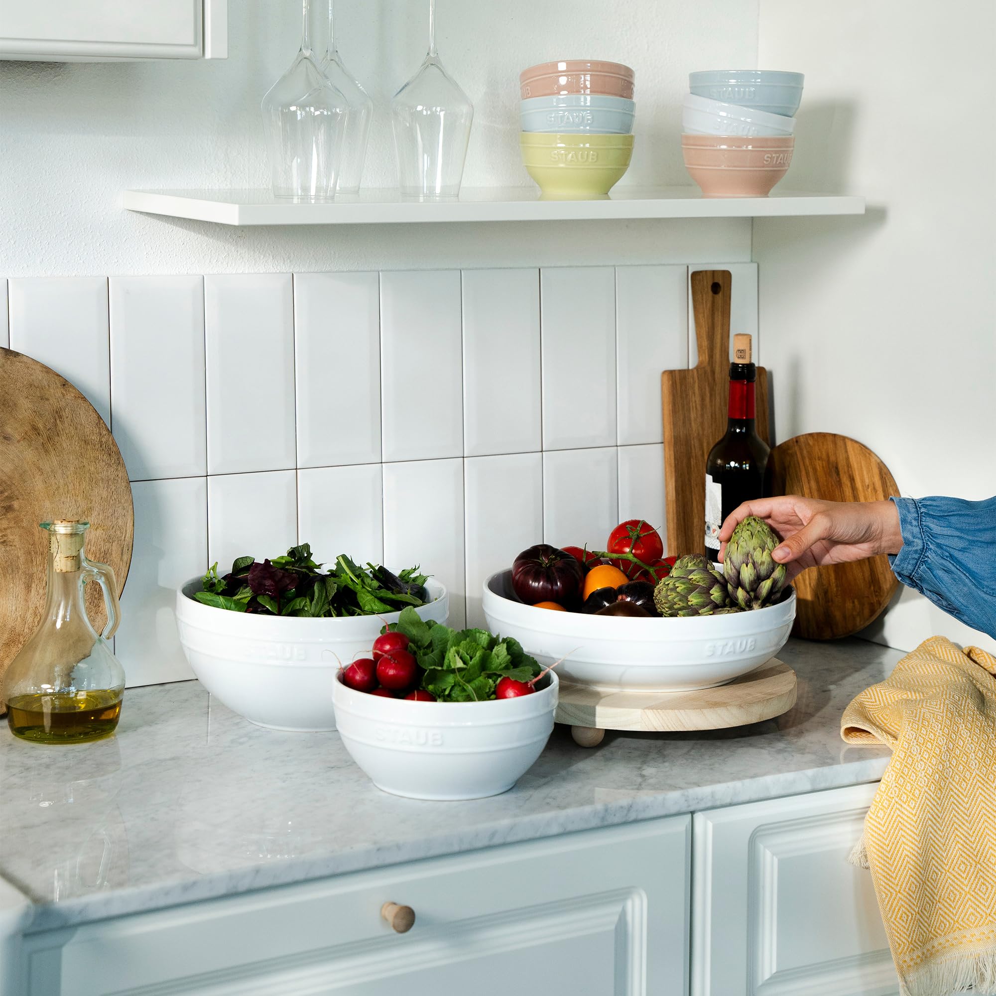 Amazon.com: STAUB Ceramic 2-pc Nested Mixing Bowl Set
